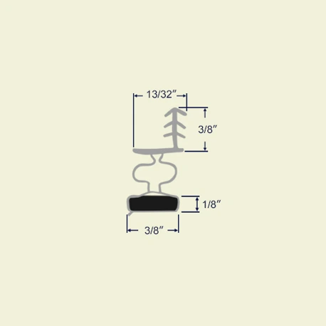 Profile view of Magnetic piece