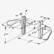 Diagram of handle set 40-028