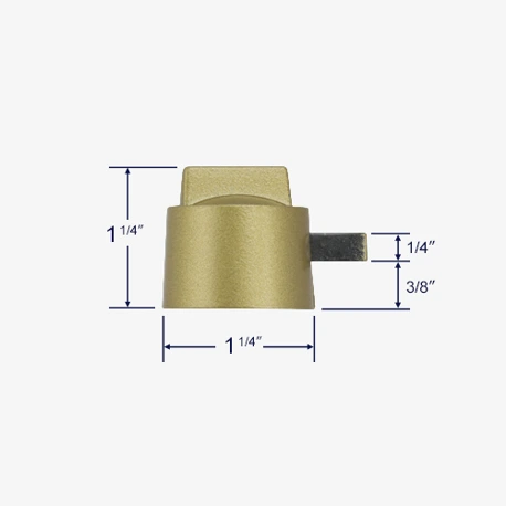 Profile view of deadbolt 40-155