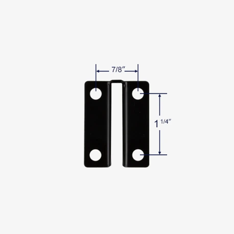 Back view of jamb bracket for 40-015