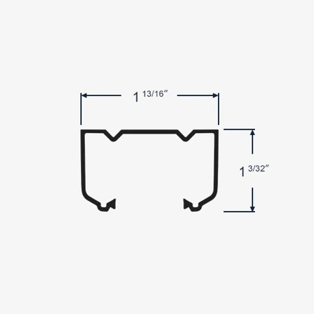 Dimensions for the 23-553 track