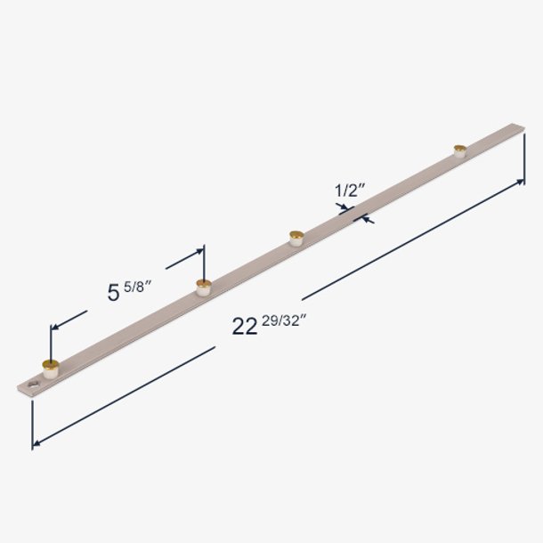 Dimensions for 38953 tie bar