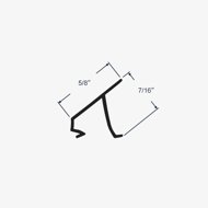 Profile view and dimensions for 55-211