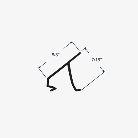 Profile view and dimensions for 55-211-6
