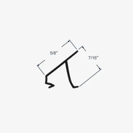 Profile view and dimensions for 55-211-6