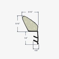 Profile view and dimensions for 58-170B