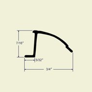 Profile view of 55-163-3 with dimensions.