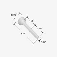 Dimensions for the 70-195 window screen pin