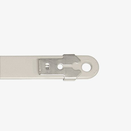 Closeup of the clip on the operator arm