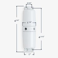 Dimensions for the 32-507 door closer