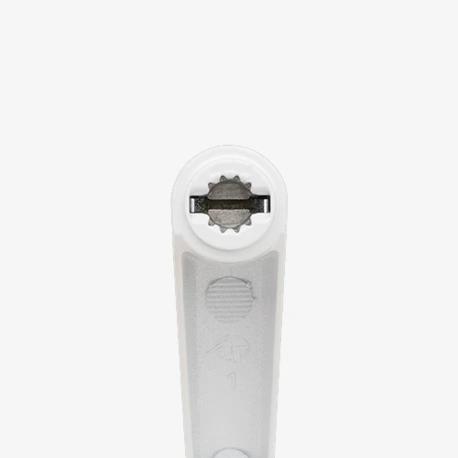 Closeup view of the handle