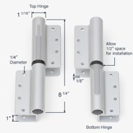 DImensions and alternate view of 10-700