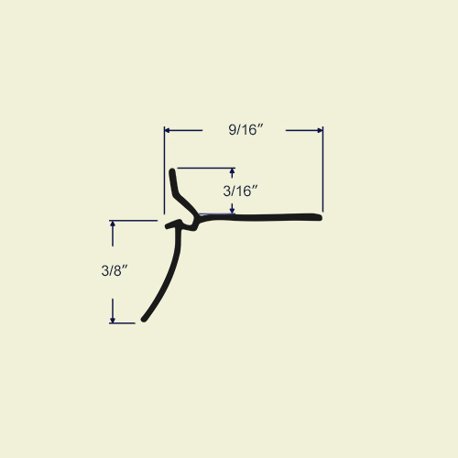 Profile and dimensions of 55-215