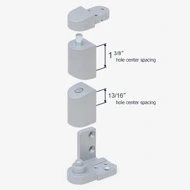 Hole center dimensions for 79-132