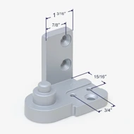 Additional dimensions for the bottom pivot