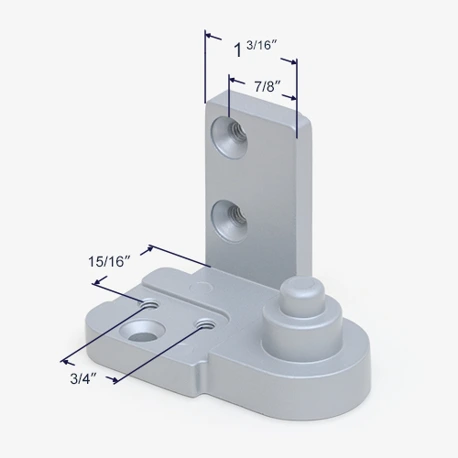 Additional dimensions for the bottom pivot