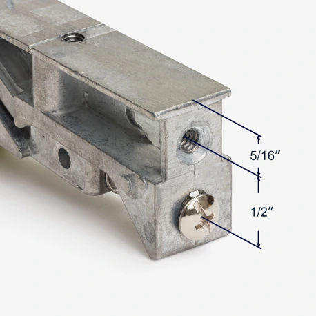 The distance between the two threaded holes and the distance from the top threaded hole to the top of the housing of the 81-002.
