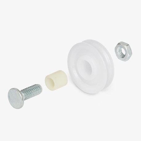 Exploded view of 84-014 wheel assembly
