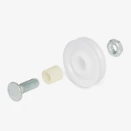 Exploded view of 84-014 wheel assembly