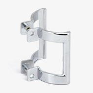 Chrome Finish Shower Door Handle Set, 2-1/4"