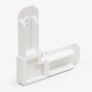 5/16" Square Cut Corner, White