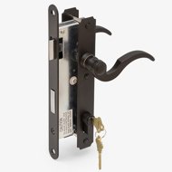 Oil Rubbed Bronze Atrium Door Lever Lockset