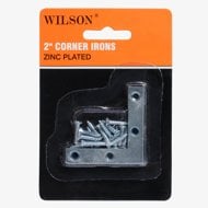 2" Corner Irons, 4 Pack with Screws
