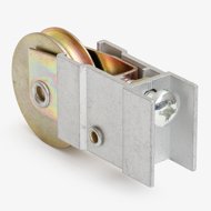 Sliding Door Roller, 1-1/2" Dia. Steel Concave BB