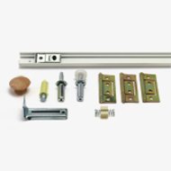 3' Bifold Door Track and Hardware Kit, 2 Panel