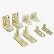 2 Door Gravity Pivot Cafe Door Hinge Assembly