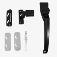 Out-Swinging Door Handle Set, Round, 1-3/4" Thumbnail Image