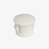 White Snap-in Plug, 5/16"