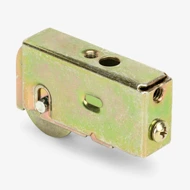 Sliding Door Roller, 1-1/4"dia. Steel Concave BB Thumbnail Image