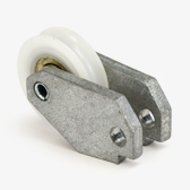 Sliding Door Roller, 1-1/4" Nylon Concave BB Wheel