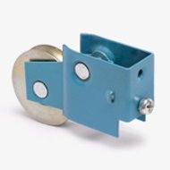 Sliding Door Roller, 1-1/2"dia. Steel Concave BB