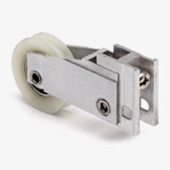 Sliding Door Roller, 1-5/8"dia. Nylon Concave BB