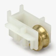 Sliding Window Roller, Concave Brass Wheel