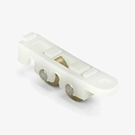 Sliding Window Tandem Brass Roller, 7/16" Flat Wheels Thumbnail Image