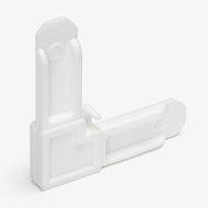 1/4" Square Cut Corner, White