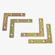 Flat Corner Support, 4 Pack with Screws Thumbnail Image