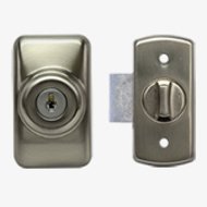 Satin Silver Deadbolt