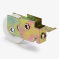 Mirror Door Roller Assembly, T Slot Tab, 1-1/2" Nylon Thumbnail Image