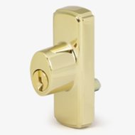 Andersen RH Gliding Door Key Lock, Bright Brass