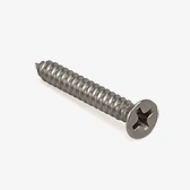 #12 X 1-1/2" Phillips Flat Head Sheet Metal Screws - 18-8 Stainless Steel - Qty 25
