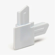 3/8" Extruded Casement Screen Corner with Flange Thumbnail Image