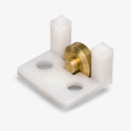 Sliding Window Roller, 5/16" Flat Brass Wheel Thumbnail Image