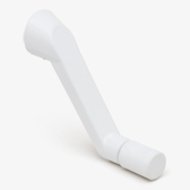 White Handle w/ Set Screw, 5/16" Hex