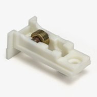 Sliding Window Roller, 3/8" Flat Brass Wheel