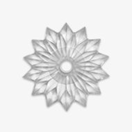 Clear Decorative Star Rosette, 1-1/2"