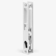 White Sliding Door Handle Set with Keyed Lock, 6-5/8"